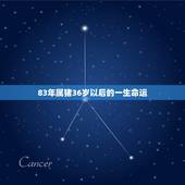 83年属猪36岁以后的一生命运，1983年，属猪的多大