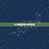 91年属羊的29岁财运，91属羊人三大劫