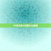 93年元月4日属什么属相，1993年1月4日，今年多大，属什么？什么星