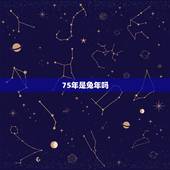 75年是兔年吗，1975年是什么卯年