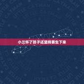小三怀了孩子还坚持要生下来，如果小三为你怀孕，生下你的孩子，你会要吗