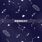 摩羯座黑化句子，摩羯座黑化之后是什么样子？