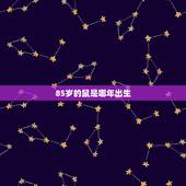 85岁的鼠是哪年出生，属蛇2022 年运势及运程