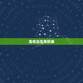 龙年出生年份表 12生肖排序年龄