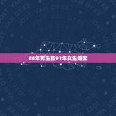 88年男生和91年女生婚配，1988年属龙男和1991年属羊女婚配可以