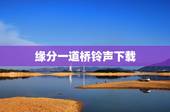 缘分一道桥铃声下载，求李芷婷王力宏的缘分一道桥mp3高音质下载
