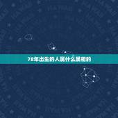 78年出生的人属什么属相的，78年属什么的生肖属相