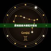 属相星座夫妻配对查询，星座属相配对