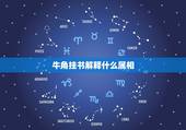 牛角挂书解释什么属相，牛角挂书可以猜什么生肖