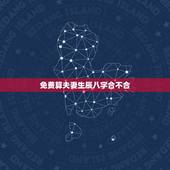 免费算夫妻生辰八字合不合，算一下生辰八字合不合