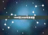 1900至2050年属相图，2023年十二生肖对照表