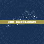 正月初一到12每天什么属相过节，正月初一过新年是什么生肖