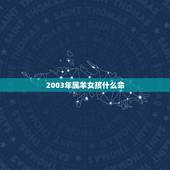 2003年属羊女孩什么命，2003年属羊生肖配对