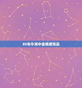 85年牛海中金佩戴饰品，85年海中金命女的吉祥物是什么