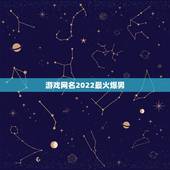 游戏网名2022最火爆男，2021最火爆帅气霸气网名男