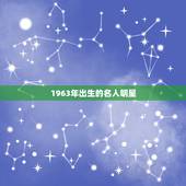1963年出生的名人明星，1963出生的年主持人