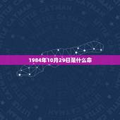 1984年10月29日是什么命，我是84年10月29日生，阴历是10月