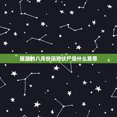 属鼠的八月份运势伏尸是什么意思，属鼠的今日运势怎么样？
