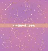 87年属兔一生几个子女，1987属兔有几个儿女