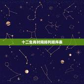 十二生肖时间排列顺序表，十二生肖顺序排列视频