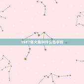 1987年火兔叫什么名字好，1987年属兔的女孩叫什么名字好呢