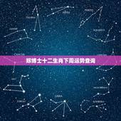 郑博士十二生肖下周运势查询，新浪十二生肖下周运势