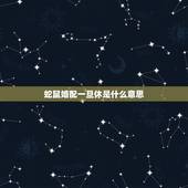 蛇鼠婚配一旦休是什么意思，鼠羊一旦休什么意思