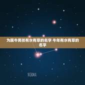 为属牛男孩有水有草的名字 牛年有水有草的名字