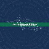 2023年属兔女孩寓意名字(起名指南)