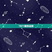 1971猪的运势，1971年属猪男的一生运程