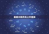 星座太阳月亮上升查询，如何查自己是上升星座，太阳星座，月亮星座等等？