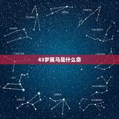 43岁属马是什么命，42岁属马的是什么命