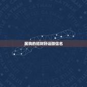 属狗的招财好运微信名，属狗的微信名字什么.最好