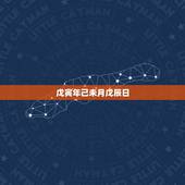 戊寅年己未月戊辰日，戊辰年甲子月己未日