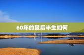 60年的鼠后半生如何，五十岁以后更好的活法