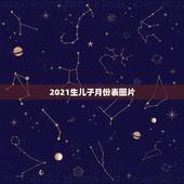 2021生儿子月份表图片，清宫生男生女一览表2021