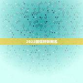 2022微信好听网名，2021最火的微信网名