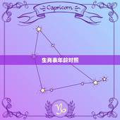 生肖表年龄对照，十二生肖年龄查询