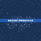 查自己生辰八字看看自己什么命，生辰八字什么命的表