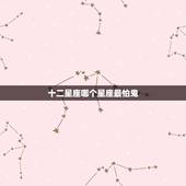十二星座哪个星座最怕鬼，十二星座里谁最怕鬼