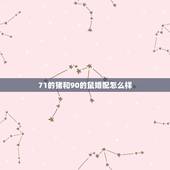 71的猪和90的鼠婚配怎么样，属猪和属鼠相配的婚姻好吗