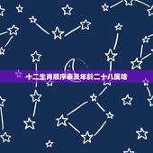 十二生肖顺序表及年龄二十八属啥，十二生肖与年龄的排序？