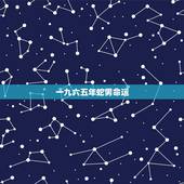 一九六五年蛇男命运，一九六五年属蛇的命运