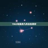 1962年属虎几月出生更好，1998年虎女一辈子命运