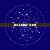 新浪星盘查询分析免费，新浪的星座命盘查询