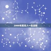 2000年属龙人一生运程，2000年是什么命 2000年出生的属龙人2