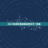 2021年适合领结婚证的日子一览表，2021年9月适合登记结婚的日子？