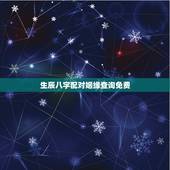 生辰八字配对姻缘查询免费，免费生辰八字配对