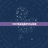 1997年出生属于什么生肖，1997年属什么生肖配对