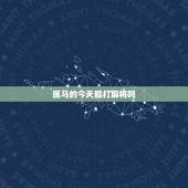 属马的今天能打麻将吗，属马人打麻将每天方位？